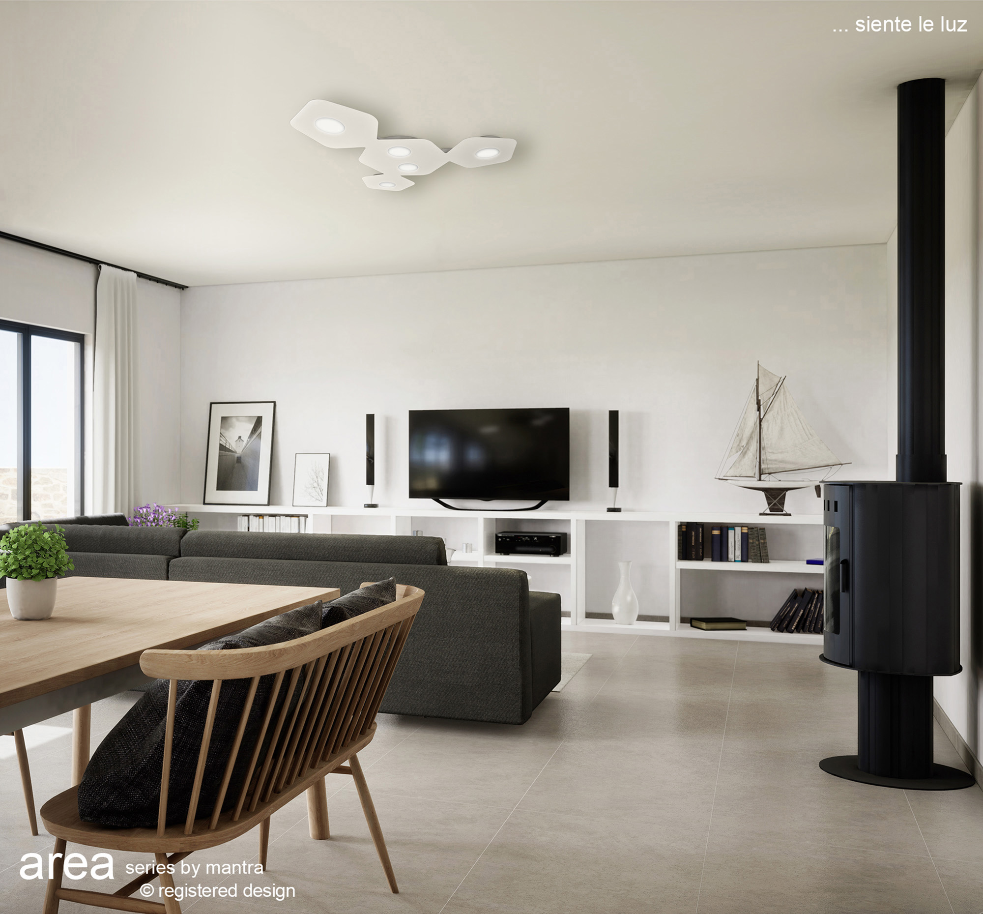 Area Ceiling Lights Mantra Flush Fittings